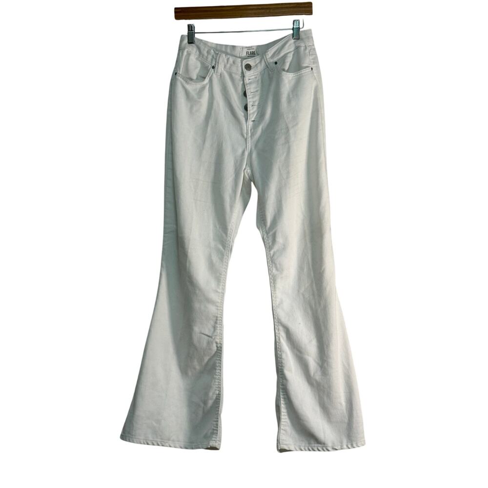 Refuge Denin White Flare Jeans